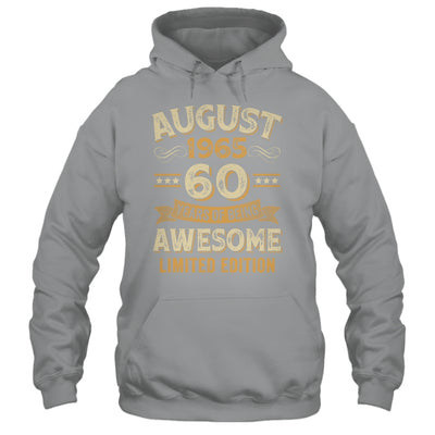 60 Years Awesome Vintage August 1965 60th Birthday Shirt & Hoodie | teecentury