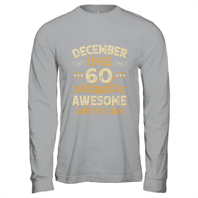 60 Years Awesome Vintage December 1965 60th Birthday Shirt & Hoodie | teecentury