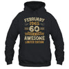 60 Years Awesome Vintage February 1965 60th Birthday Shirt & Hoodie | teecentury