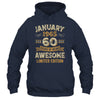 60 Years Awesome Vintage January 1965 60th Birthday Shirt & Hoodie | teecentury