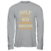 60 Years Awesome Vintage July 1965 60th Birthday Shirt & Hoodie | teecentury