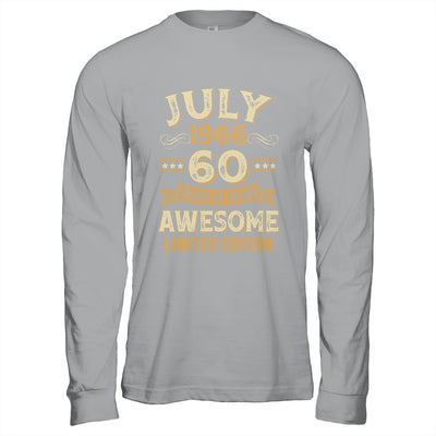 60 Years Awesome Vintage July 1966 60th Birthday Shirt & Hoodie | teecentury