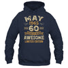 60 Years Awesome Vintage May 1965 60th Birthday Shirt & Hoodie | teecentury