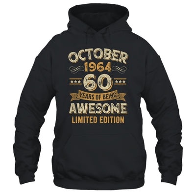 60 Years Awesome Vintage October 1964 60th Birthday Shirt & Hoodie | teecentury