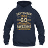 60 Years Awesome Vintage September 1965 60th Birthday Shirt & Hoodie | teecentury