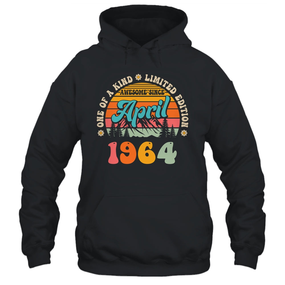 60 Years Old Awesome Since April 1964 60th Birthday Groovy Shirt & Tank Top | teecentury