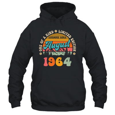 60 Years Old Awesome Since August 1964 60th Birthday Groovy Shirt & Tank Top | teecentury