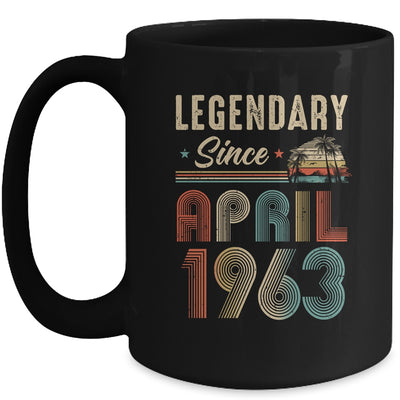 60 Years Old Legendary Since April 1963 60th Birthday Mug | teecentury