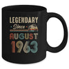 60 Years Old Legendary Since August 1963 60th Birthday Mug | teecentury