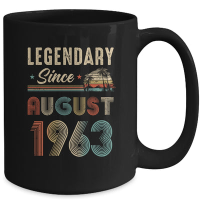 60 Years Old Legendary Since August 1963 60th Birthday Mug | teecentury