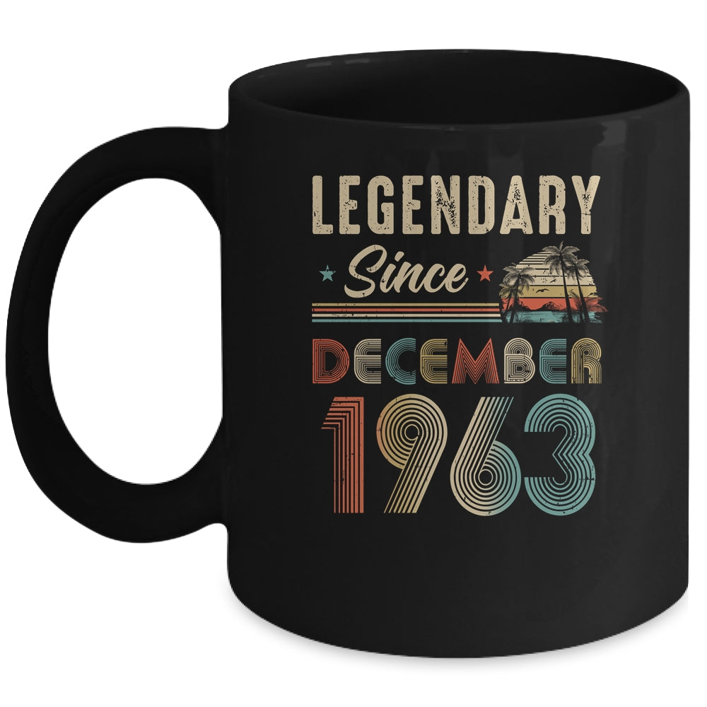 60 Years Old Legendary Since December 1963 60th Birthday Mug | teecentury