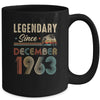 60 Years Old Legendary Since December 1963 60th Birthday Mug | teecentury