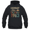 60 Years Old Legendary Since December 1963 60th Birthday Shirt & Hoodie | teecentury