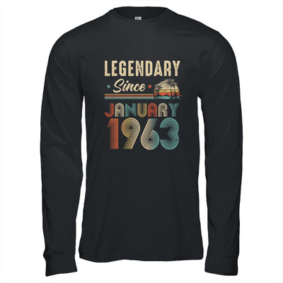 60 Years Old Legendary Since January 1963 60th Birthday Shirt & Hoodie | teecentury