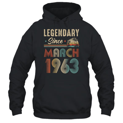 60 Years Old Legendary Since March 1963 60th Birthday Shirt & Hoodie | teecentury