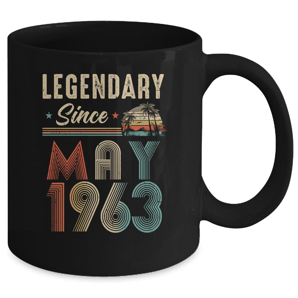 60 Years Old Legendary Since May 1963 60th Birthday Mug | teecentury