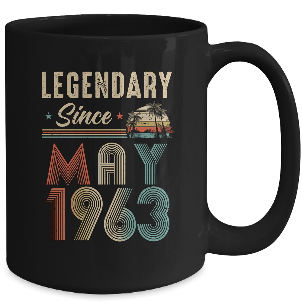 60 Years Old Legendary Since May 1963 60th Birthday Mug | teecentury