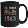 60 Years Old Legendary Since November 1963 60th Birthday Mug | teecentury