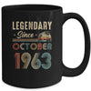 60 Years Old Legendary Since October 1963 60th Birthday Mug | teecentury