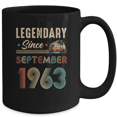 60 Years Old Legendary Since September 1963 60th Birthday Mug | teecentury