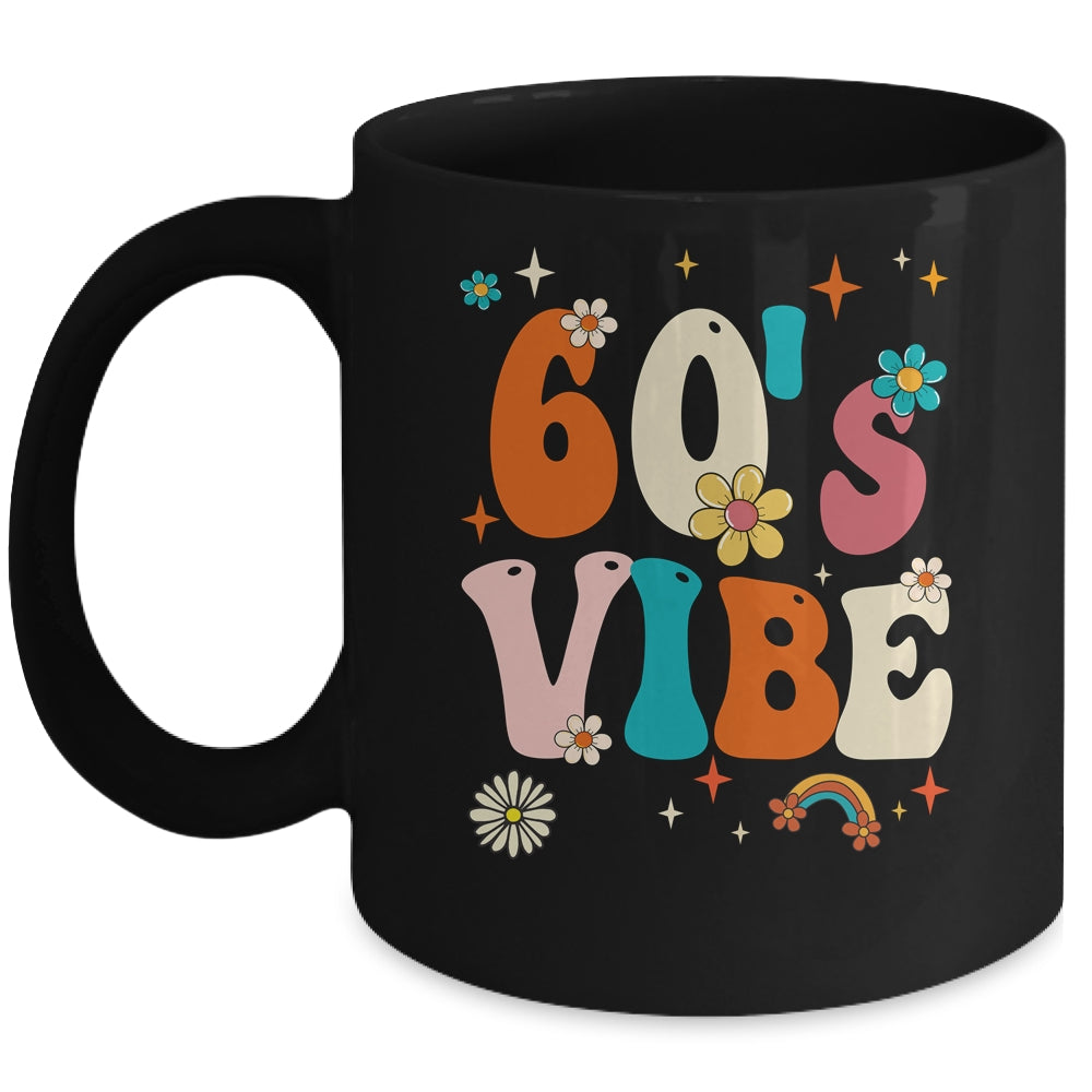 60's Vibe Costume 60s Party Outfit Groovy Hippie Peace Retro Mug | teecentury