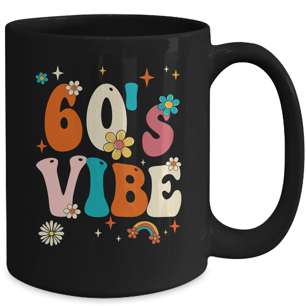 60's Vibe Costume 60s Party Outfit Groovy Hippie Peace Retro Ceramic Mug  11oz 15oz