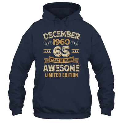 65 Years Awesome Vintage December 1960 65th Birthday Shirt & Hoodie | teecentury