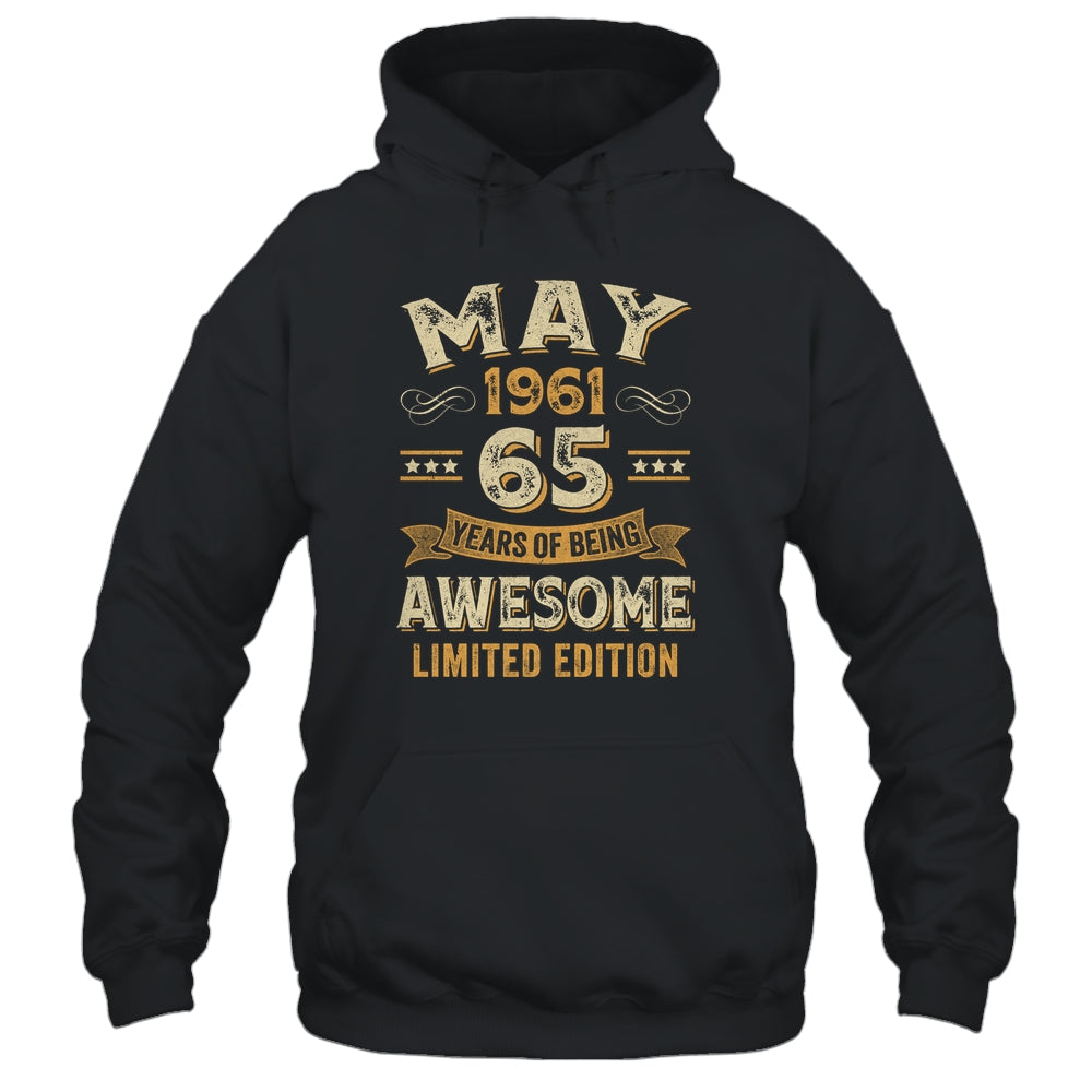 65 Years Awesome Vintage May 1961 65th Birthday Shirt & Hoodie | teecentury