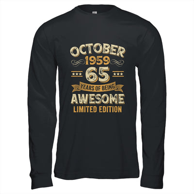 65 Years Awesome Vintage October 1959 65th Birthday Shirt & Hoodie | teecentury