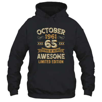 65 Years Awesome Vintage October 1961 65th Birthday Shirt & Hoodie | teecentury
