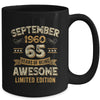 65 Years Awesome Vintage September 1960 65th Birthday Mug | teecentury