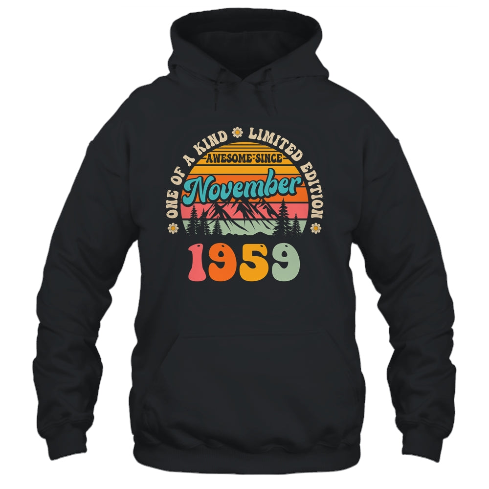 65 Years Old Awesome Since November 1959 65th Birthday Groovy Shirt & Tank Top | teecentury