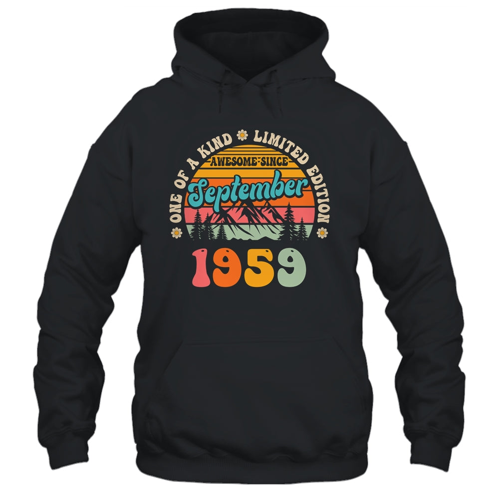 65 Years Old Awesome Since September 1959 65th Birthday Groovy Shirt & Tank Top | teecentury
