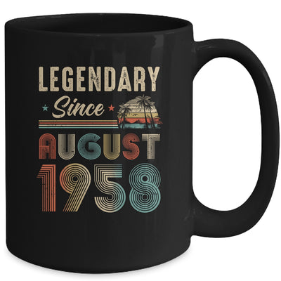 65 Years Old Legendary Since August 1958 65th Birthday Mug | teecentury