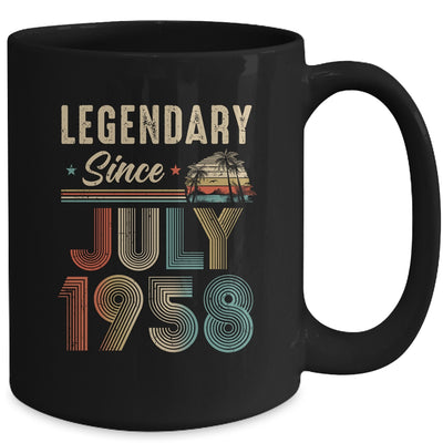 65 Years Old Legendary Since July 1958 65th Birthday Mug | teecentury