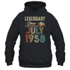 65 Years Old Legendary Since July 1958 65th Birthday Shirt & Hoodie | teecentury