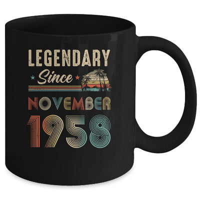 65 Years Old Legendary Since November 1958 65th Birthday Mug | teecentury