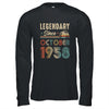 65 Years Old Legendary Since October 1958 65th Birthday Shirt & Hoodie | teecentury