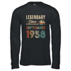 65 Years Old Legendary Since September 1958 65th Birthday Shirt & Hoodie | teecentury