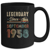 65 Years Old Legendary Since September 1958 65th Birthday Mug | teecentury