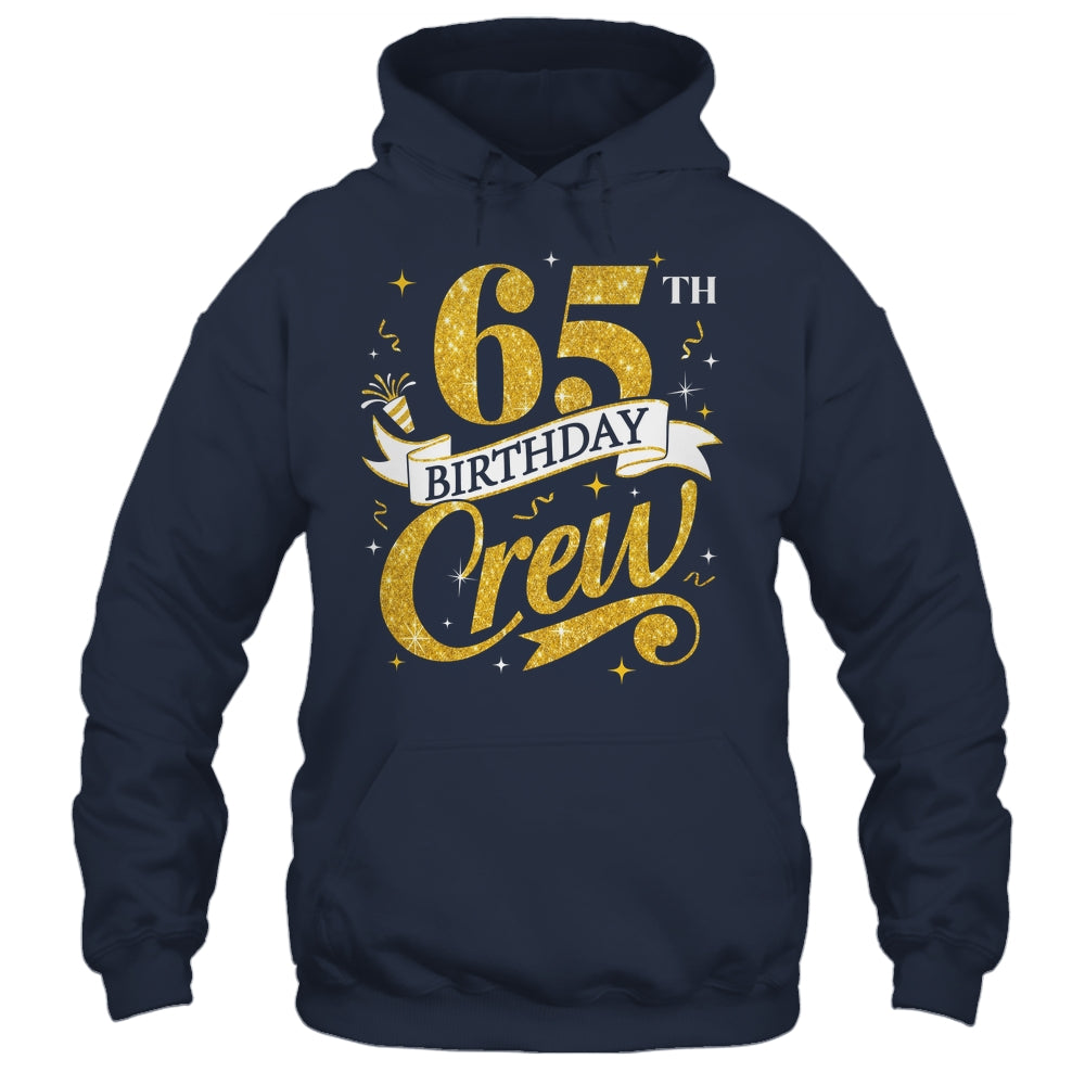 65th Birthday Crew 65th Bday Party Squad Friends Crown Funny Shirt & Tank Top | teecentury