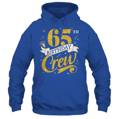 65th Birthday Crew 65th Bday Party Squad Friends Crown Funny Shirt & Tank Top | teecentury