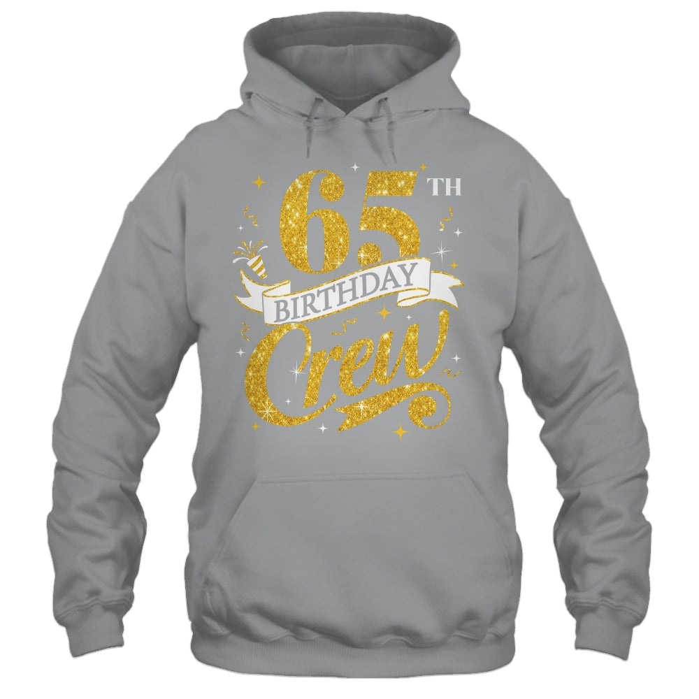 65th Birthday Crew 65th Bday Party Squad Friends Crown Funny Shirt & Tank Top | teecentury