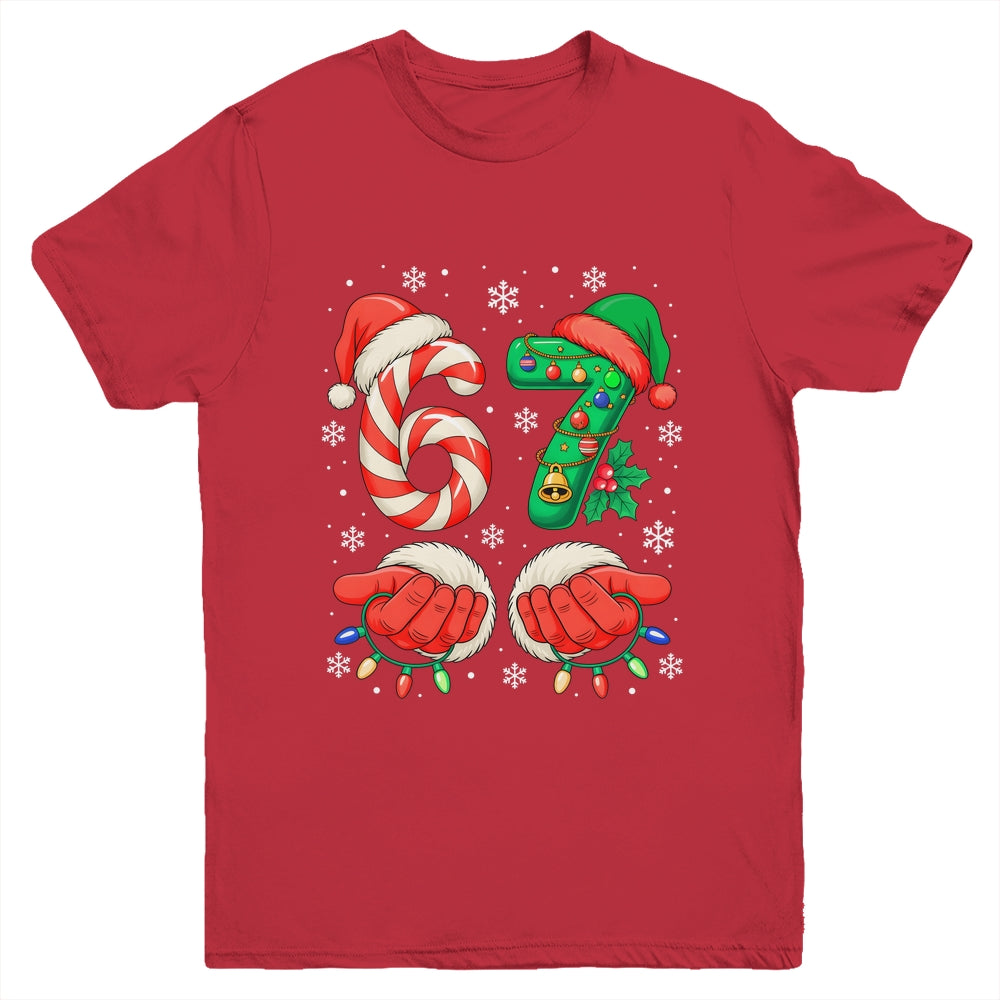 67 Christmas 6 7 Meme Six Seven Holiday Gen Alpha Slang Youth Shirt | teecentury