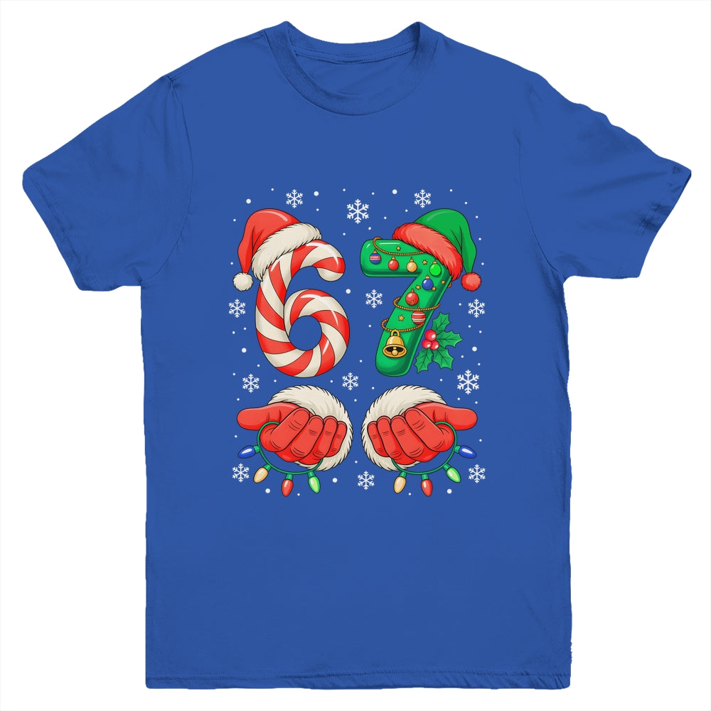 67 Christmas 6 7 Meme Six Seven Holiday Gen Alpha Slang Youth Shirt | teecentury