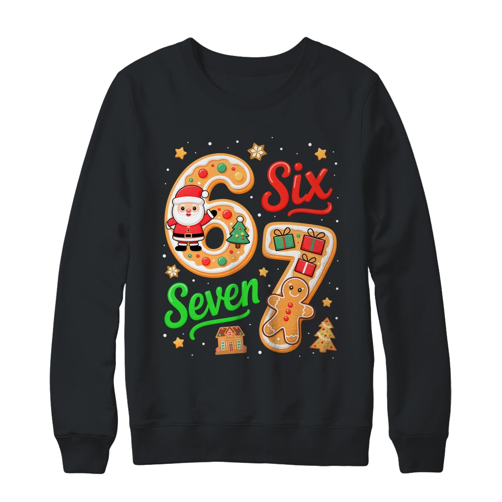 67 Christmas Meme Saying 6 7 Six Seven Meme Costume Xmas Shirt & Sweatshirt | teecentury