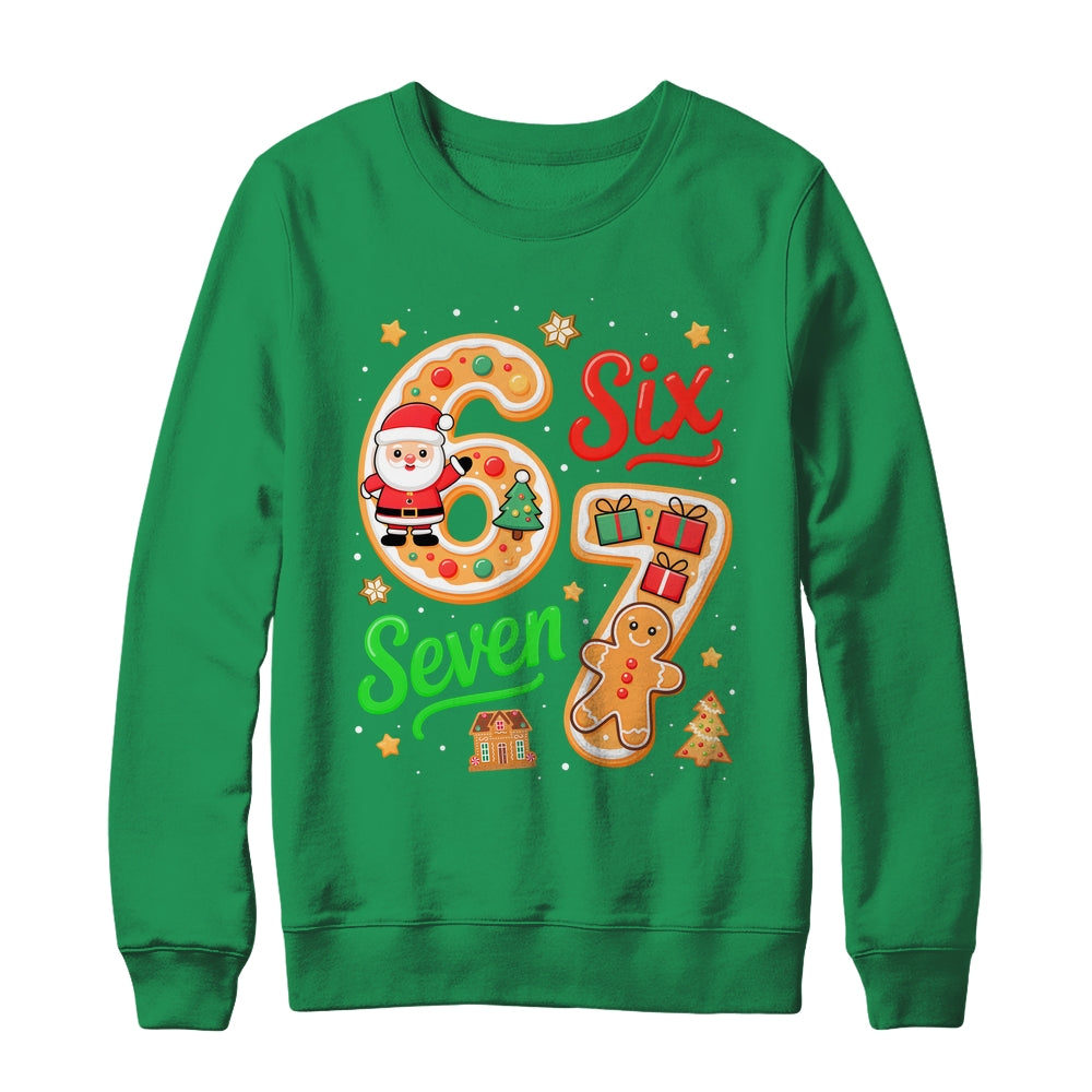 67 Christmas Meme Saying 6 7 Six Seven Meme Costume Xmas Shirt & Sweatshirt | teecentury