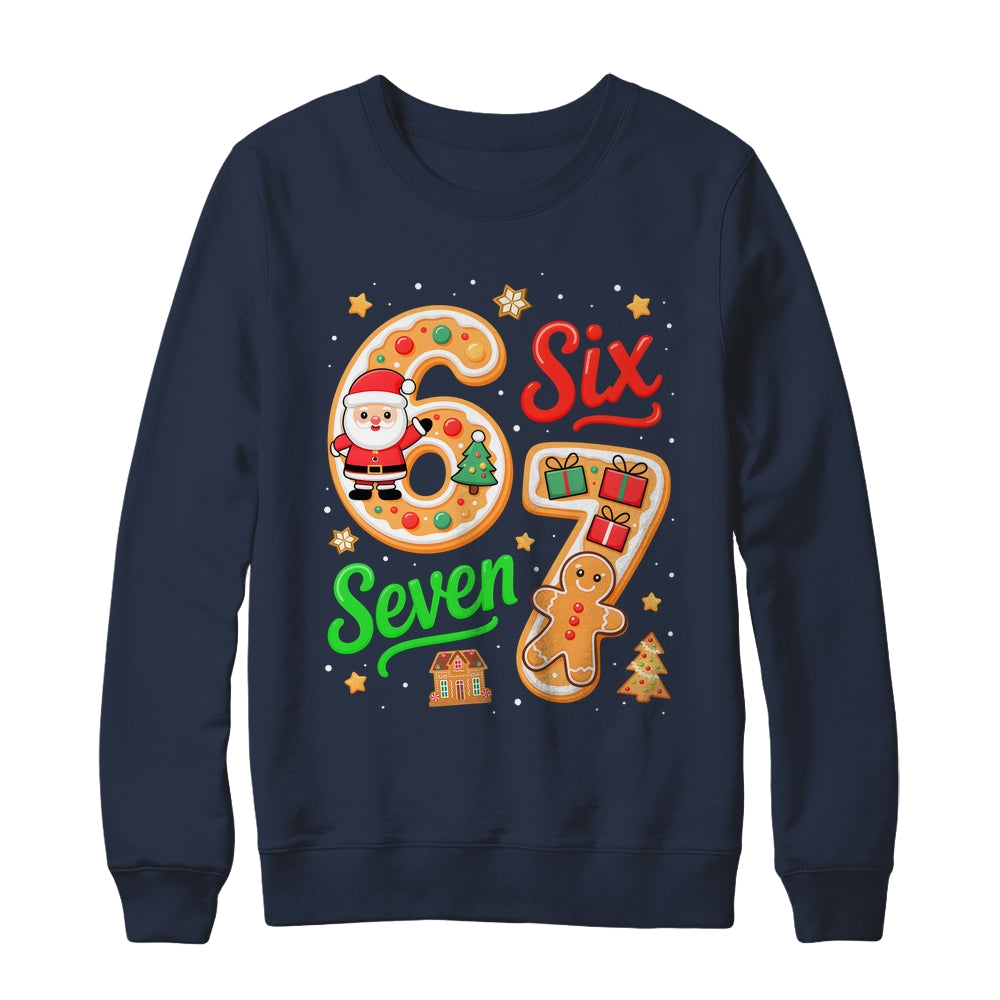 67 Christmas Meme Saying 6 7 Six Seven Meme Costume Xmas Shirt & Sweatshirt | teecentury