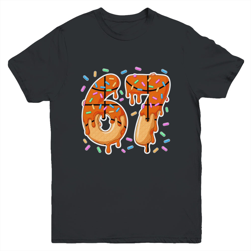 67 Ice Cream Drip Basketball Teens Boys Slang Six Seven Meme Youth Shirt | teecentury