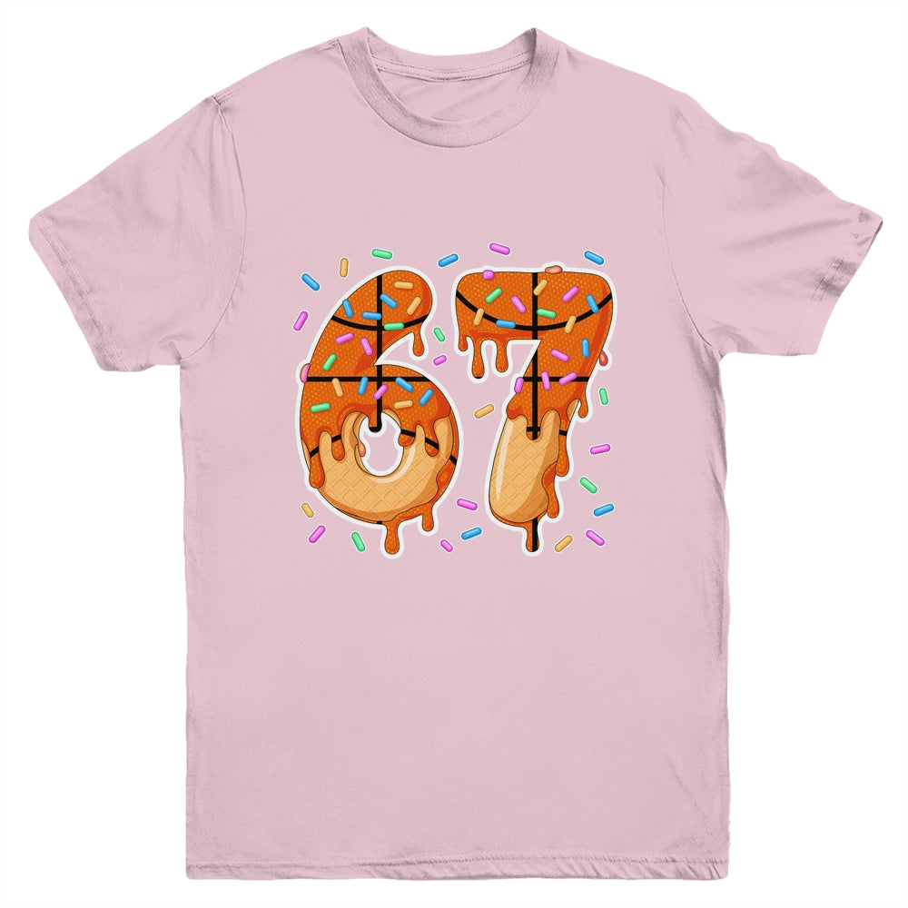 67 Ice Cream Drip Basketball Teens Boys Slang Six Seven Meme Youth Shirt | teecentury